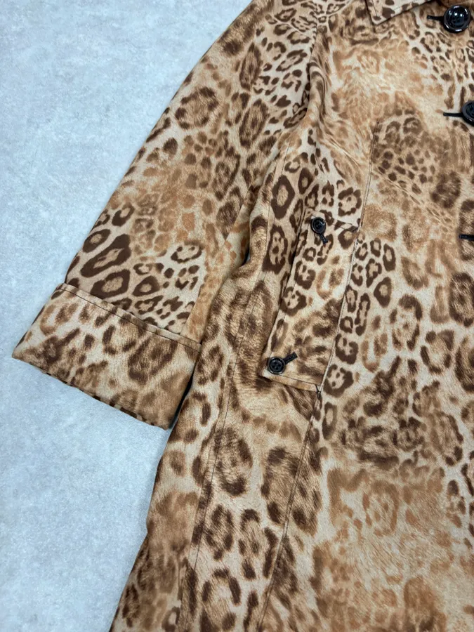 2000s Hysteric Glamour Long Leopard Effect Jacket - Image 8