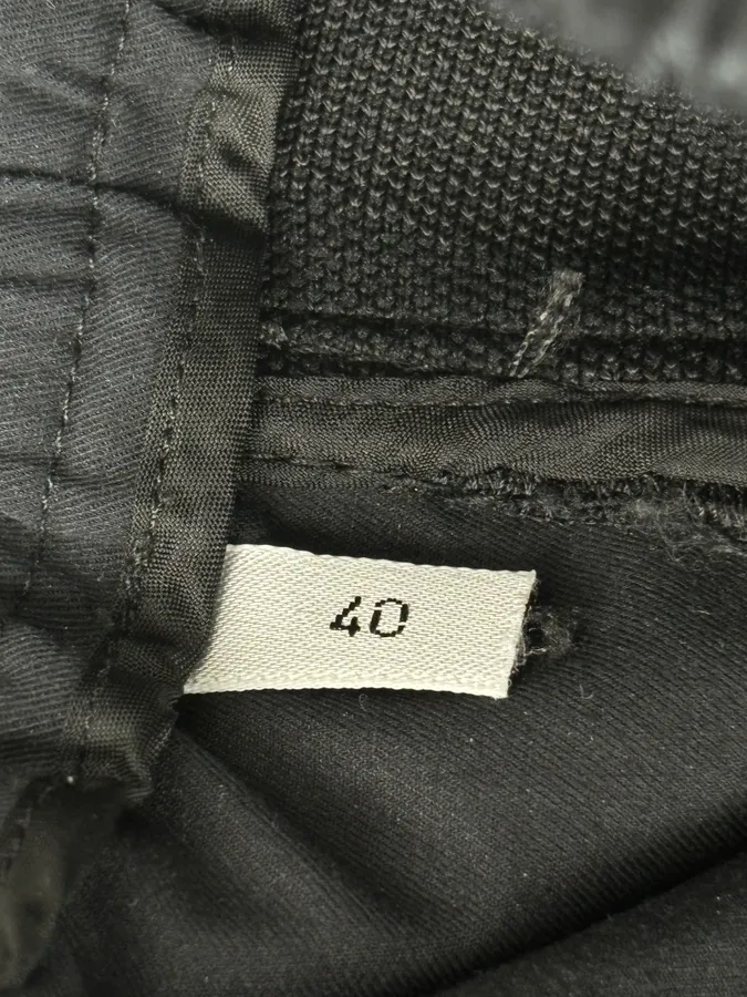 2000s Iceberg Black Cotton Sequin Biker Pants - Image 11