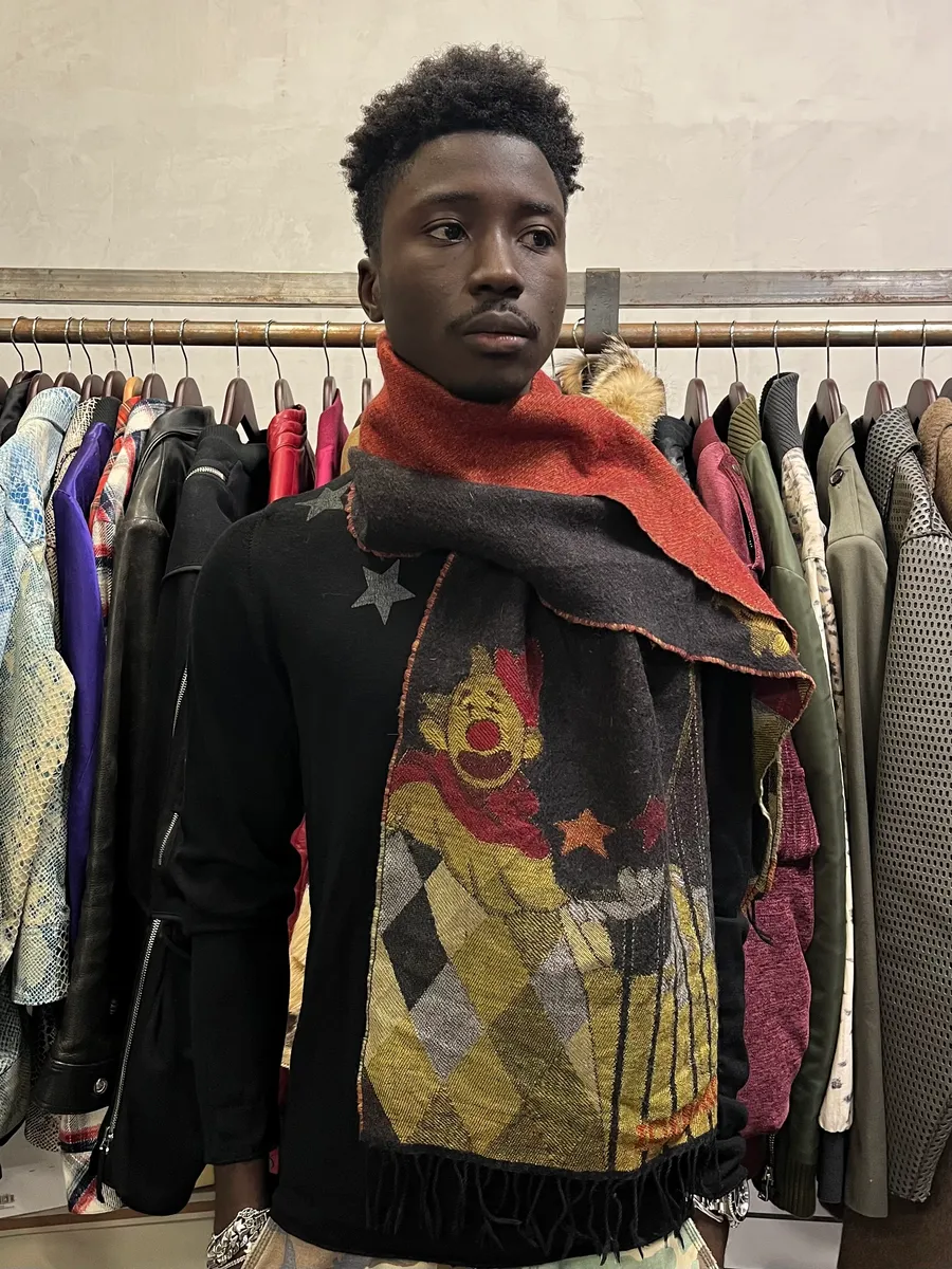 2000s Iceberg Clown Black Scarf - Image 2