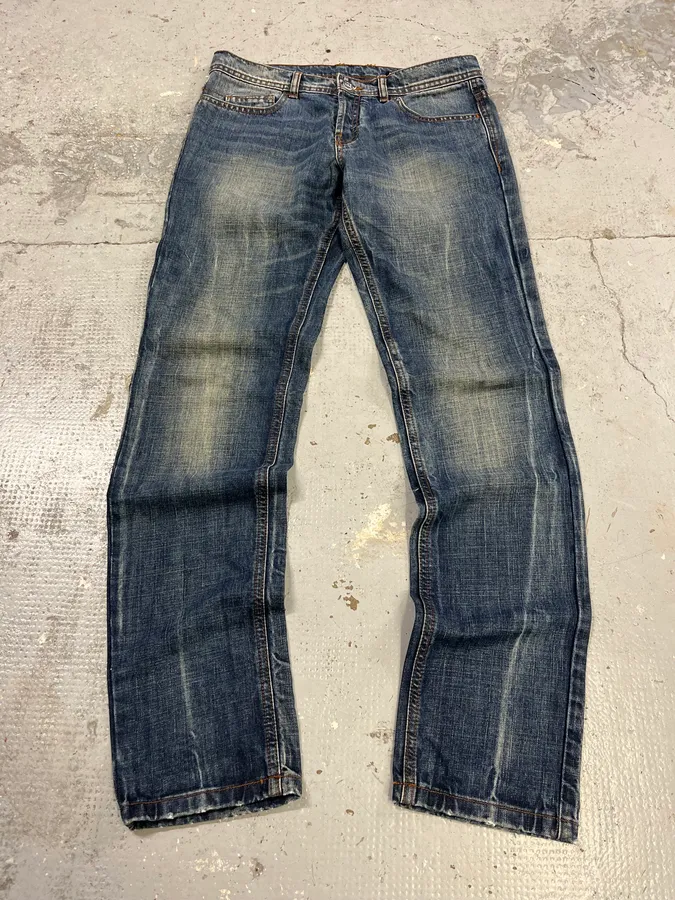 2000s Iceberg Faded Blue Jeans - Image 6