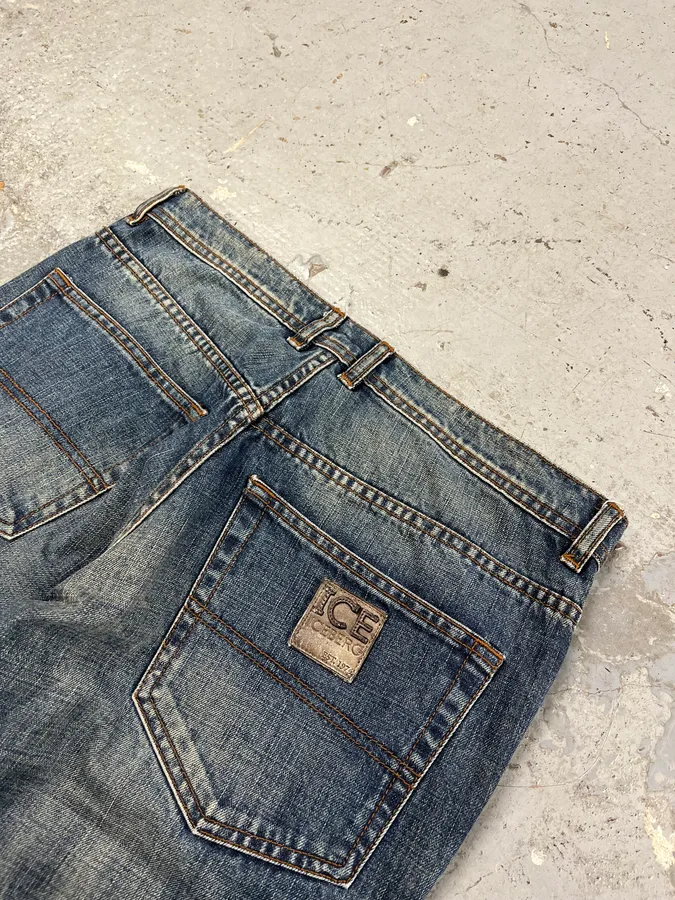 2000s Iceberg Faded Blue Jeans - Image 9