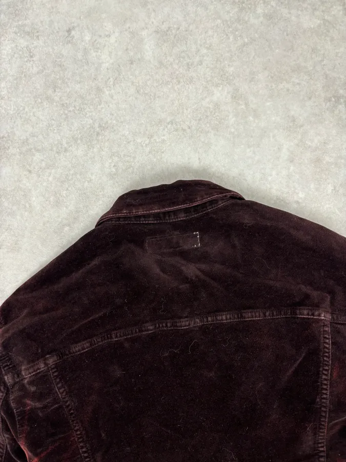 2000s Iceberg Jacket Irregular Gradient Dark Burgundy Jacket - Image 6