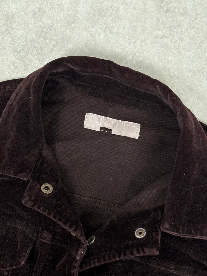 2000s Iceberg Jacket Irregular Gradient Dark Burgundy Jacket - Image 8