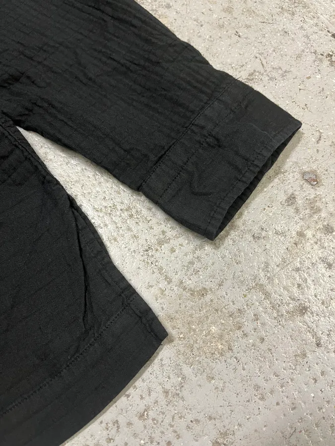 2000s Issey Miyake Black Mao Relief Shirt - Image 5
