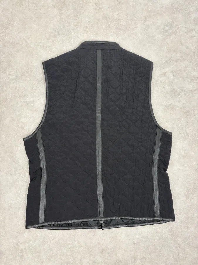 2000s Issey Miyake Black Quilted Nylon Vest - Image 6