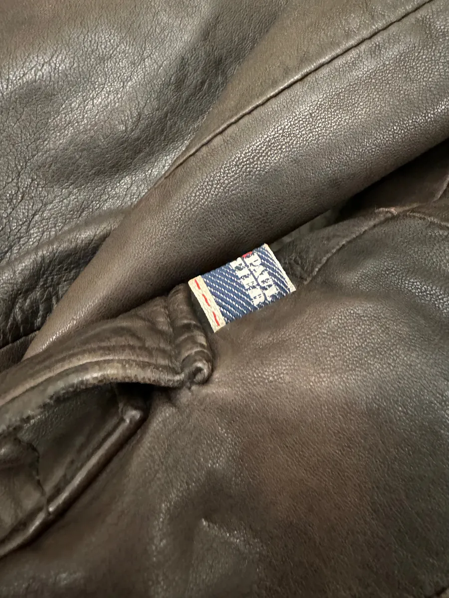 2000s Jean Paul Gaultier Army Faded Leather Trench - Image 6