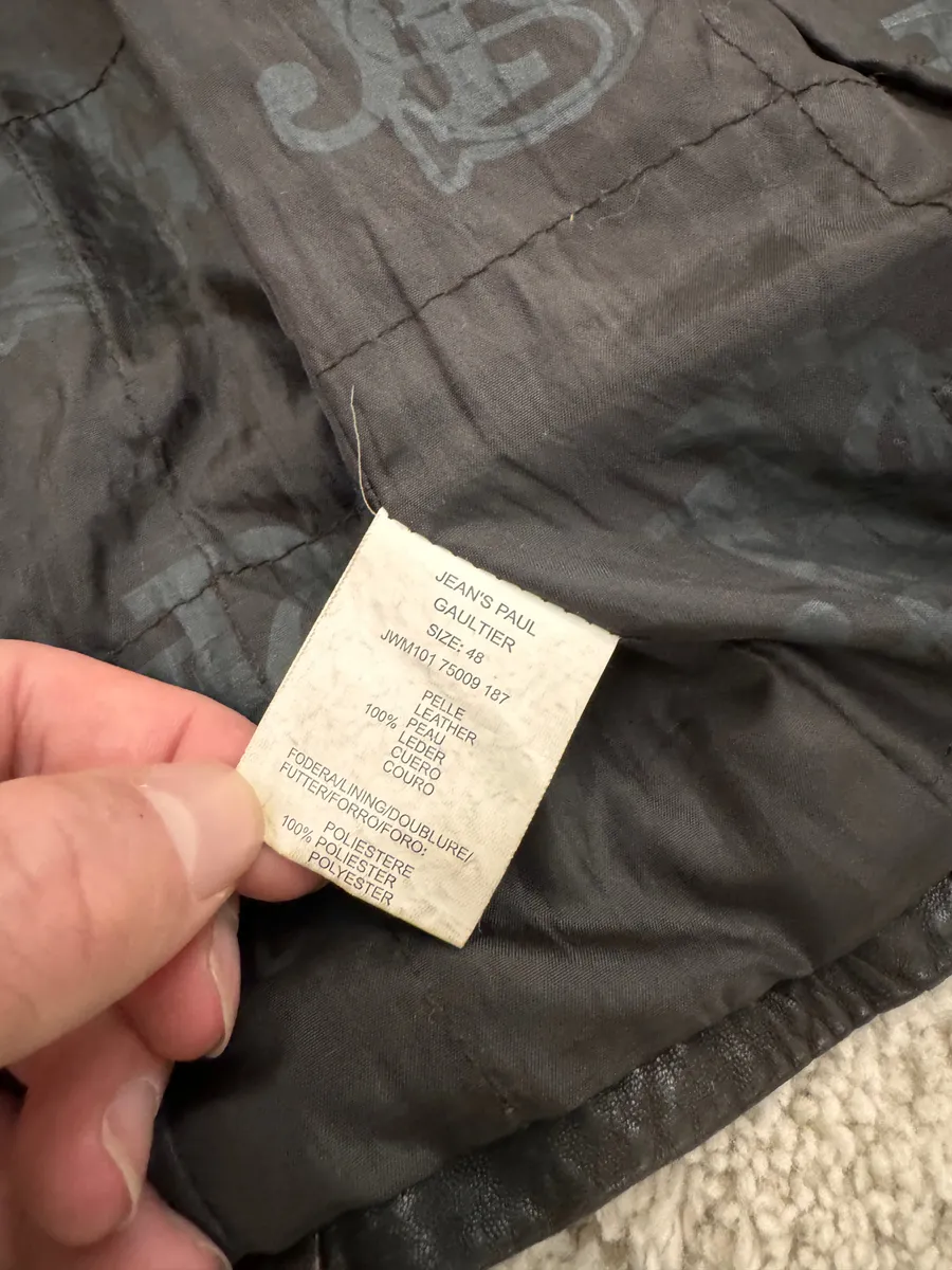 2000s Jean Paul Gaultier Army Faded Leather Trench - Image 7
