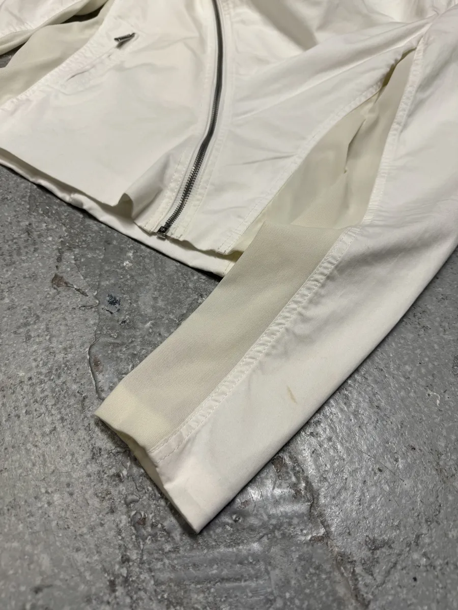 2000s Jean Paul Gaultier Asymmetrical Zip White Avant-Garde Jacket - Image 12