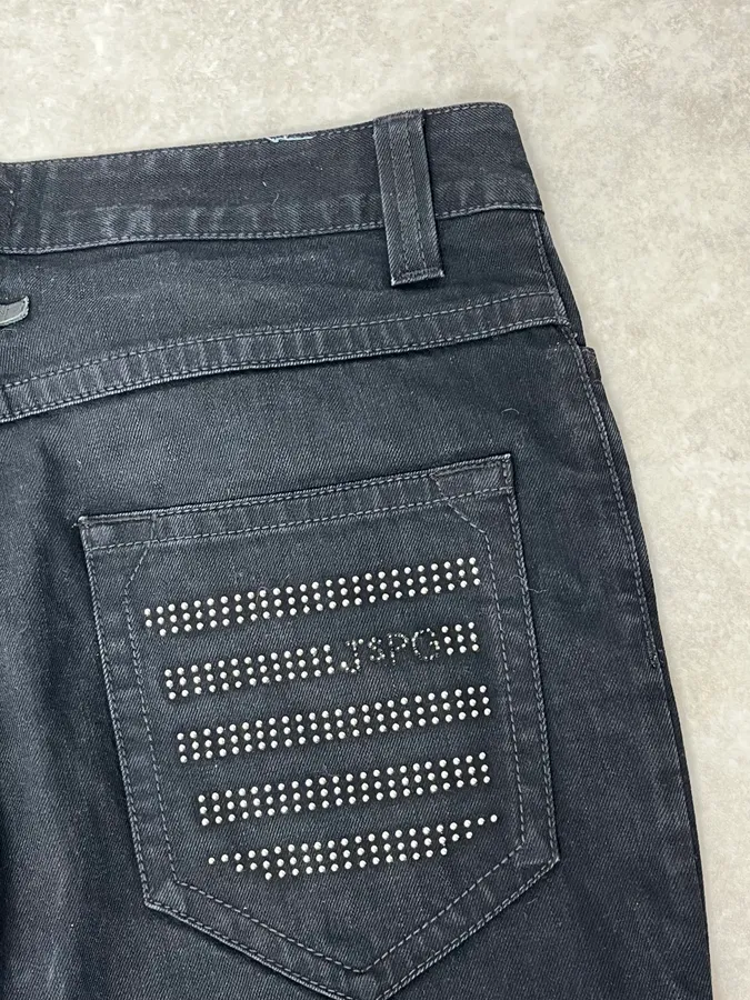 2000s Jean Paul Gaultier Black Denim Jeans - Image 11