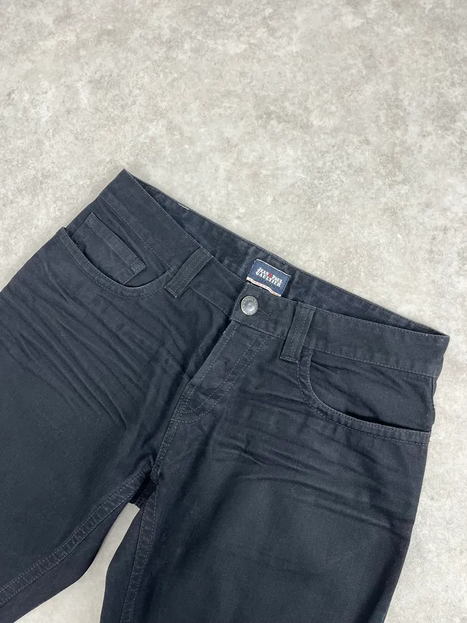 2000s Jean Paul Gaultier Black Denim Jeans - Image 6