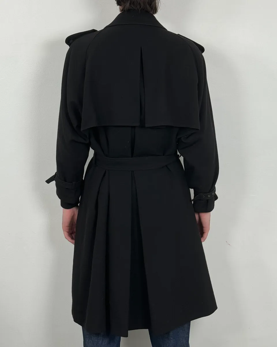 2000s Jean Paul Gaultier Black Signature Trench Coat - Image 2