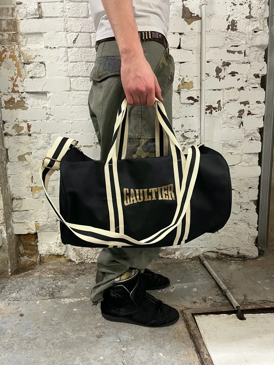 2000s Jean Paul Gaultier Black Weekend Bag - Image 3