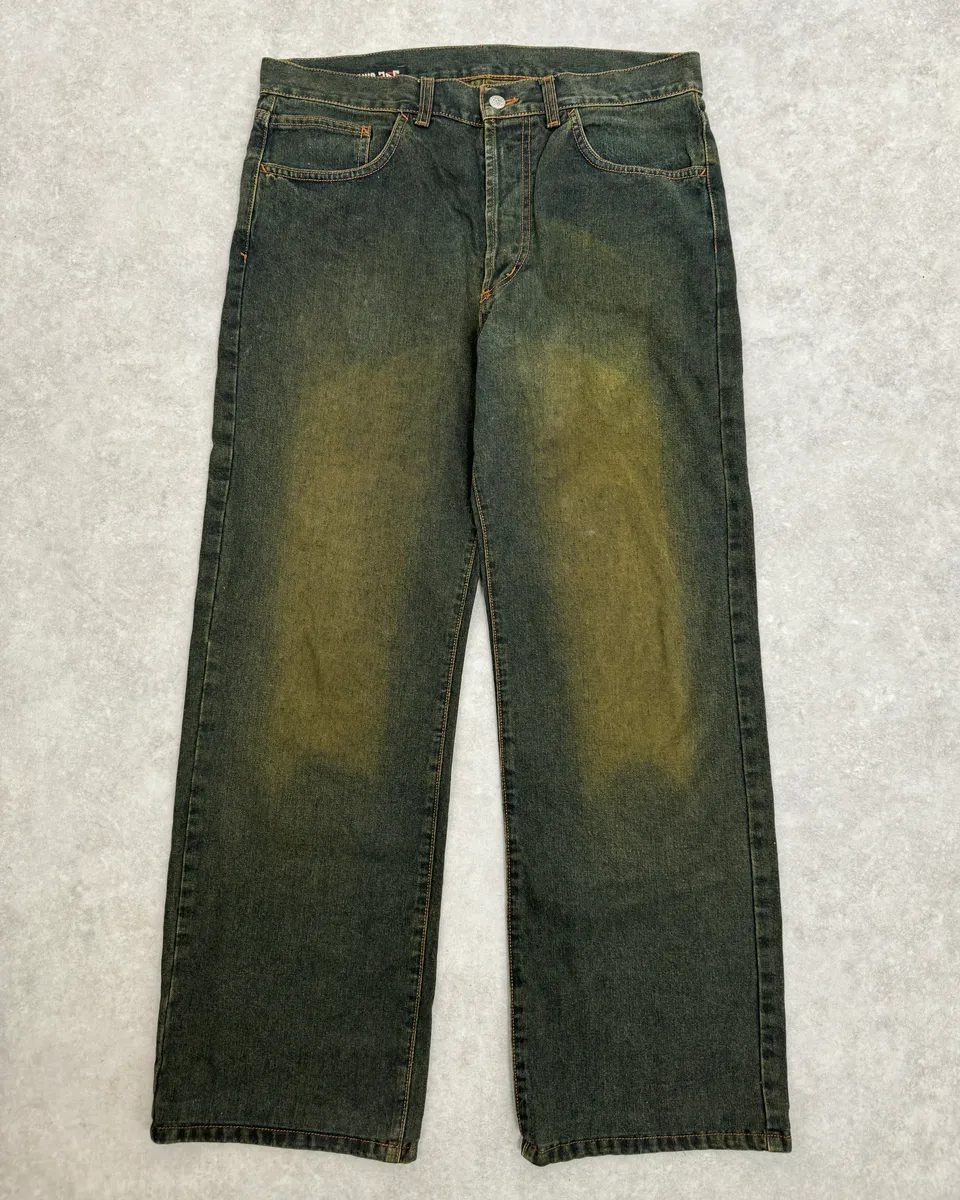2000s Jean Paul Gaultier Blue Faded Denim Jeans