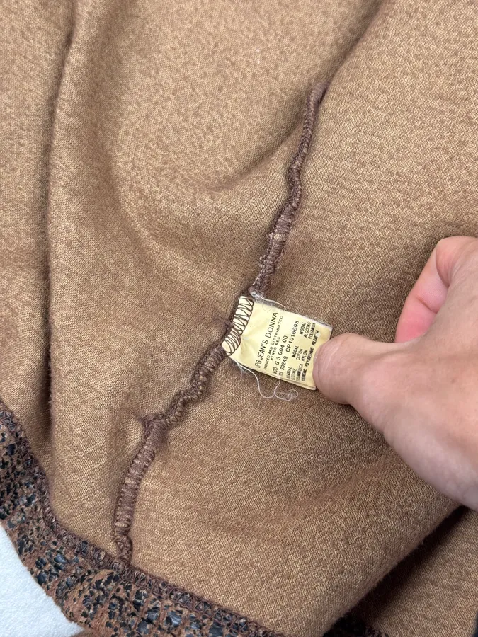 2000s Jean Paul Gaultier Brown Aged Raw Cotton Jacket - Image 9
