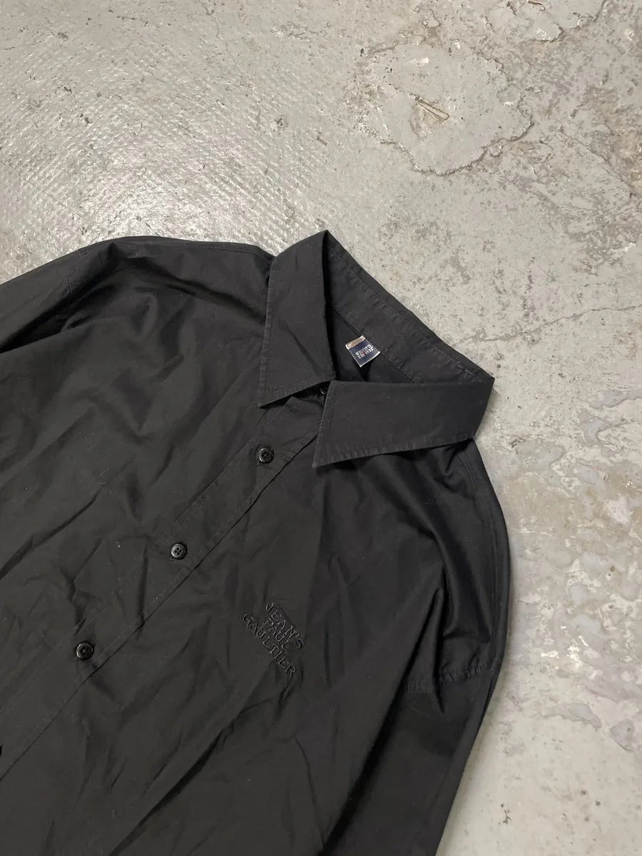 2000s Jean Paul Gaultier Dinasty Black Shirt - Image 10