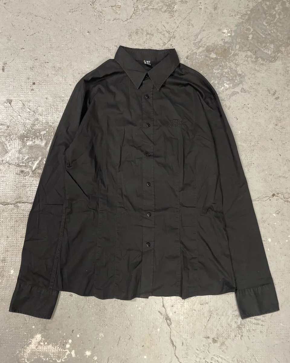 2000s Jean Paul Gaultier Dinasty Black Shirt - Image 4