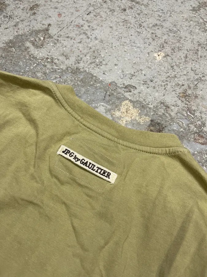 2000s Jean Paul Gaultier Eve & Snake Khaki Longsleeves - Image 8