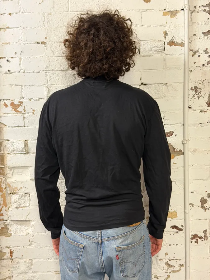 2000s Jean Paul Gaultier Junior Heart Black Longsleeves - Image 3