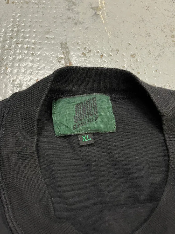 2000s Jean Paul Gaultier Junior Heart Black Longsleeves - Image 7