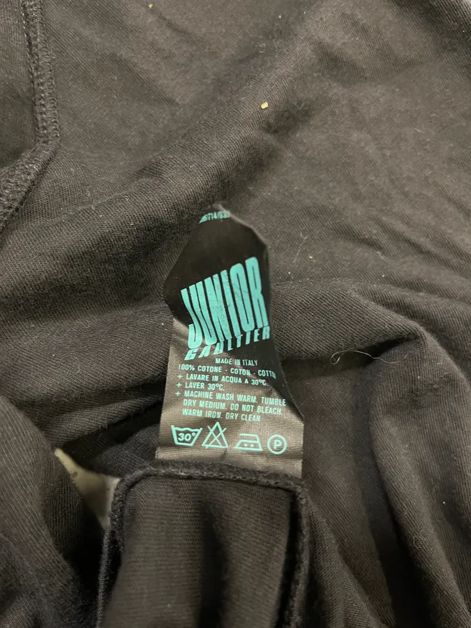2000s Jean Paul Gaultier Junior Heart Black Longsleeves - Image 8