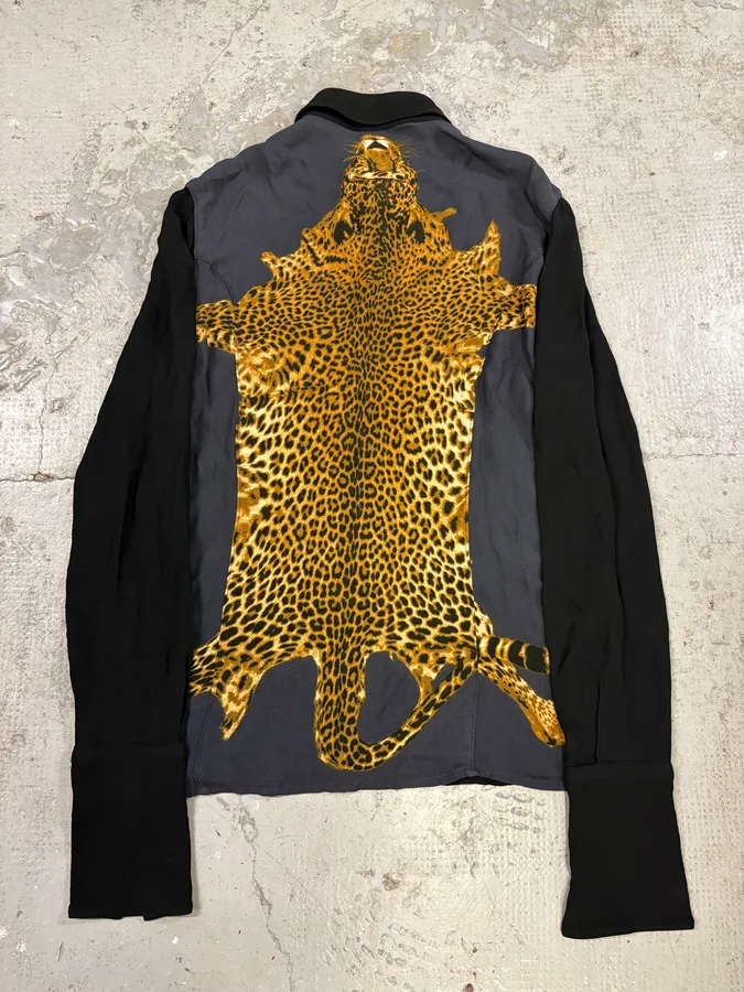 2000s Jean Paul Gaultier Leopard Blouse Jacket