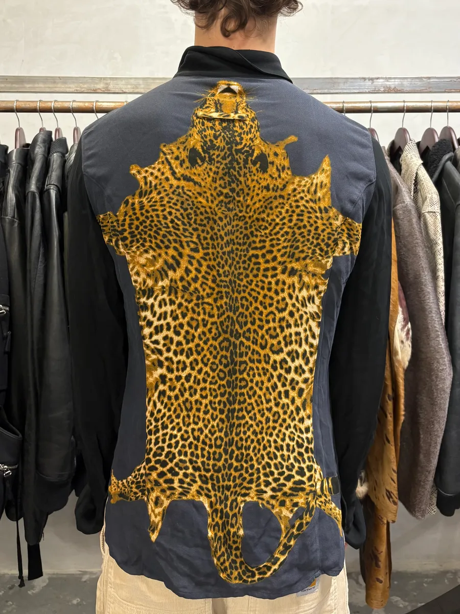 2000s Jean Paul Gaultier Leopard Blouse Jacket - Image 3