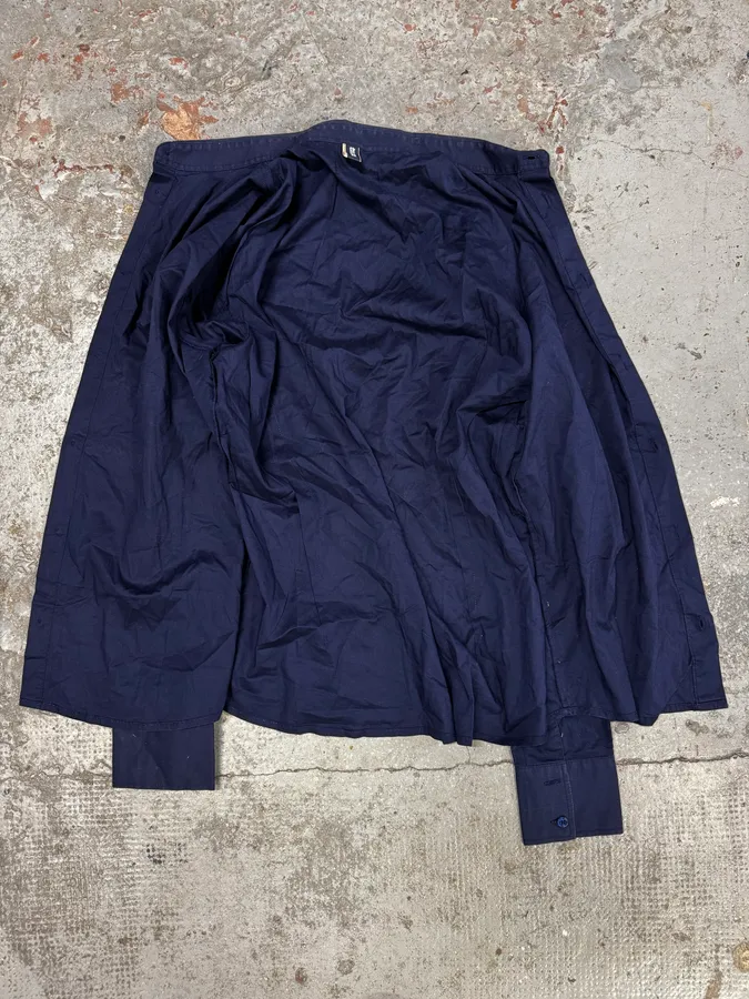 2000s Jean Paul Gaultier Navy Naval Shirt - Image 7