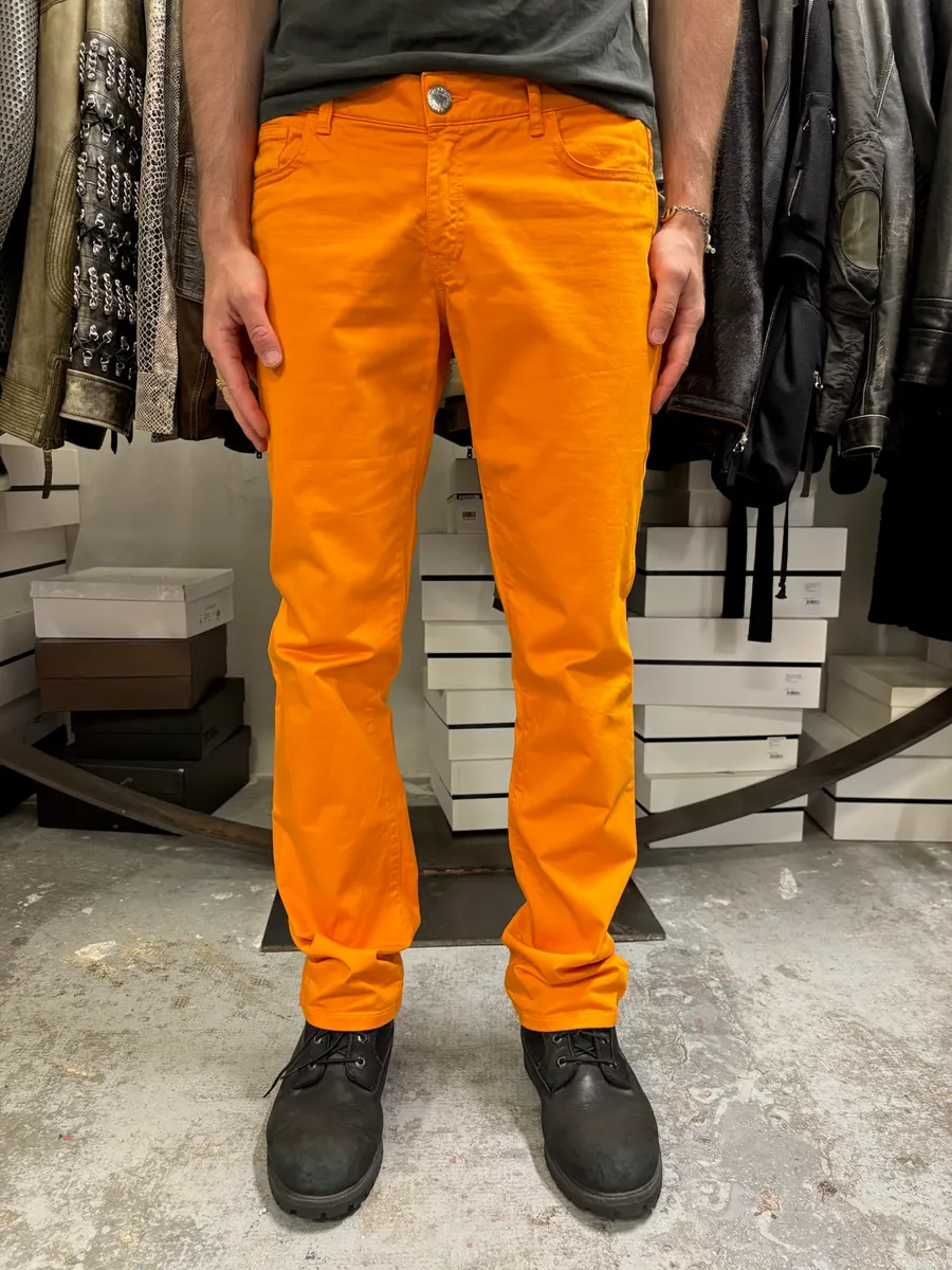 2000s Jean Paul Gaultier Orange Vitality Pants - Image 2
