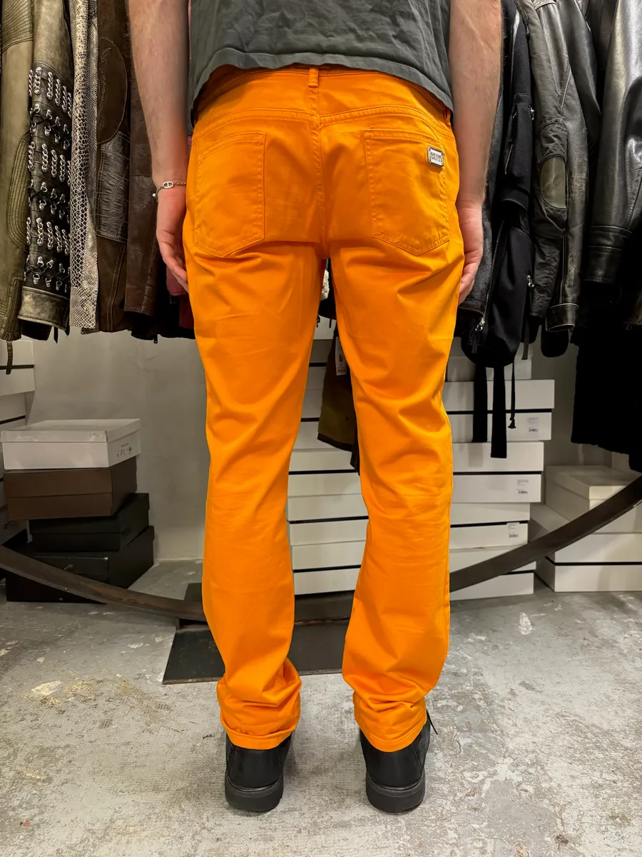 2000s Jean Paul Gaultier Orange Vitality Pants - Image 4