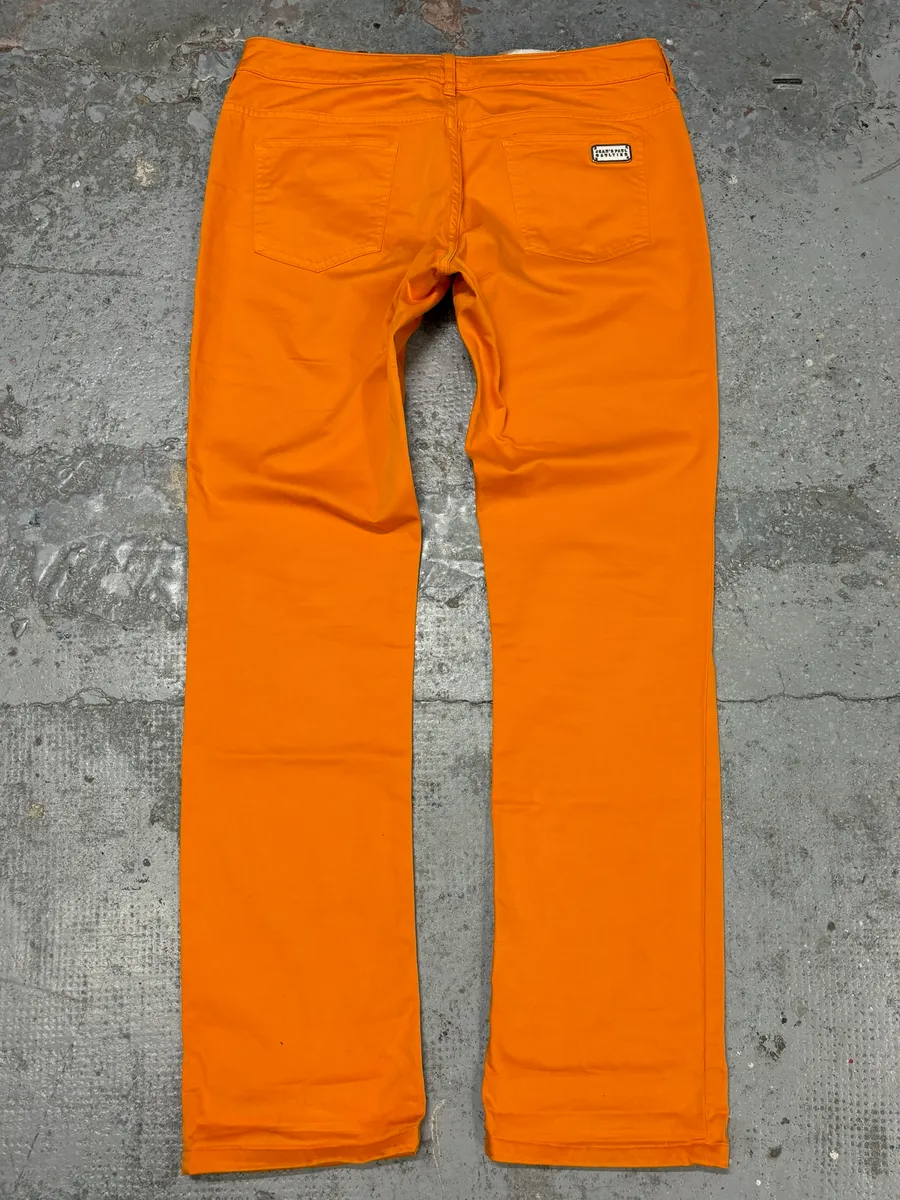 2000s Jean Paul Gaultier Orange Vitality Pants - Image 5