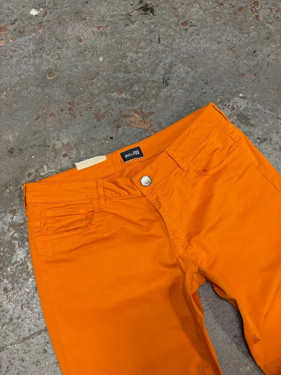 2000s Jean Paul Gaultier Orange Vitality Pants - Image 7