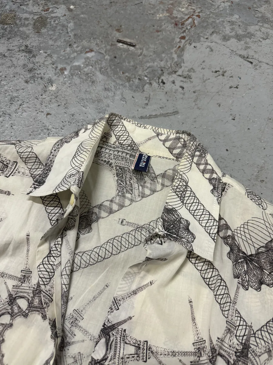 2000s Jean Paul Gaultier Paris Eiffel Tower Shirt - Image 9