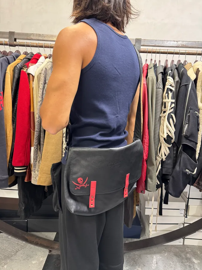 2000s Jean Paul Gaultier Pirate Black Shoulder Bag - Image 3