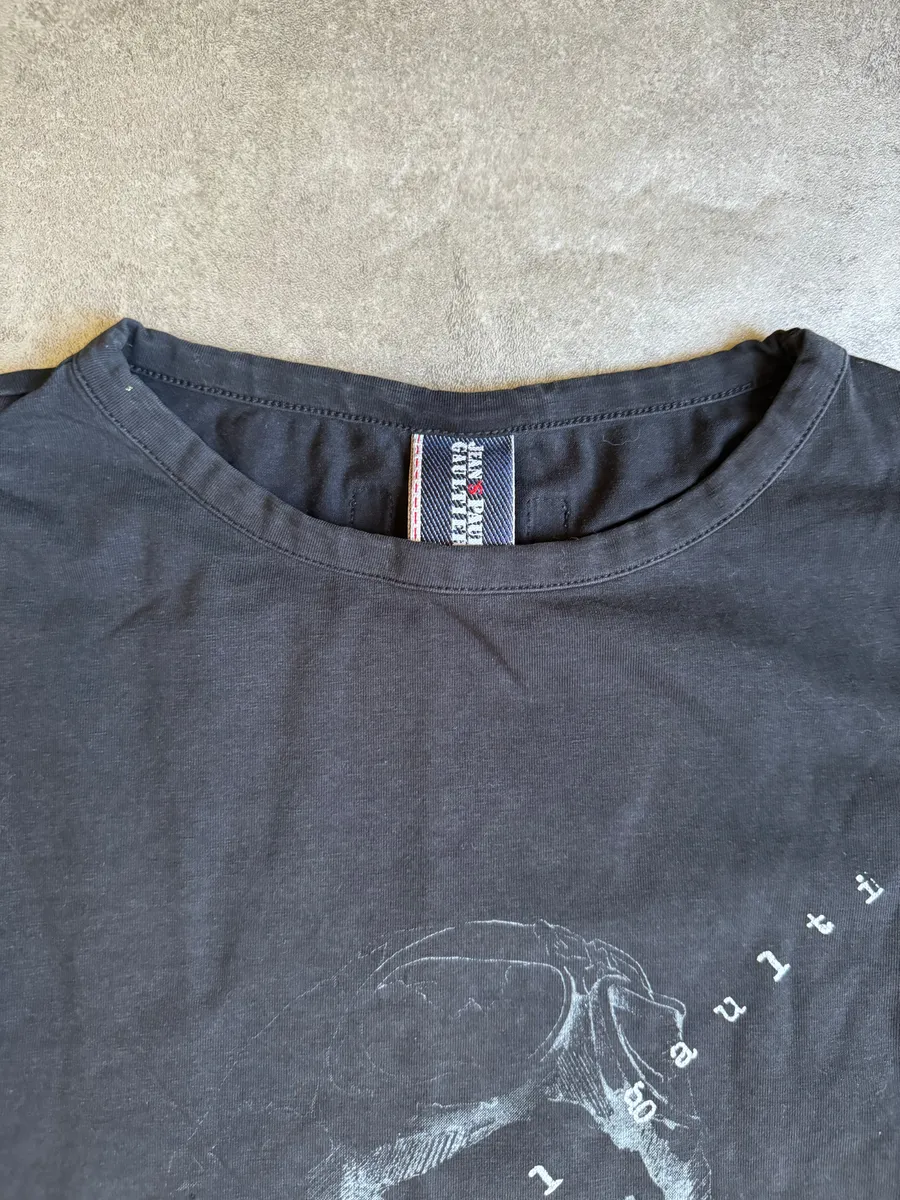2000s Jean Paul Gaultier Shadow Dark Black Longsleeves - Image 7