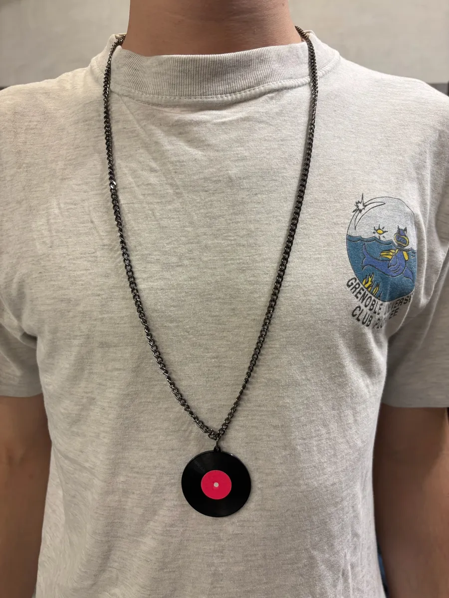 2000s Jean Paul Gaultier Vinyl Pendant Necklace - Image 2