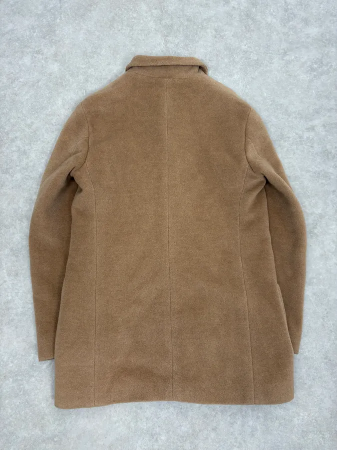 2000s Jil Sander Beige Long Minimalist Coat - Image 6
