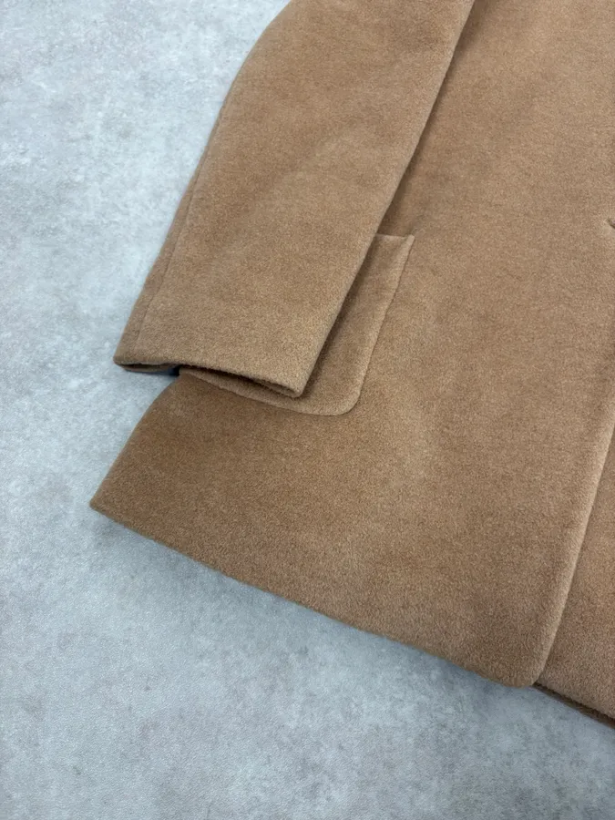 2000s Jil Sander Beige Long Minimalist Coat - Image 8