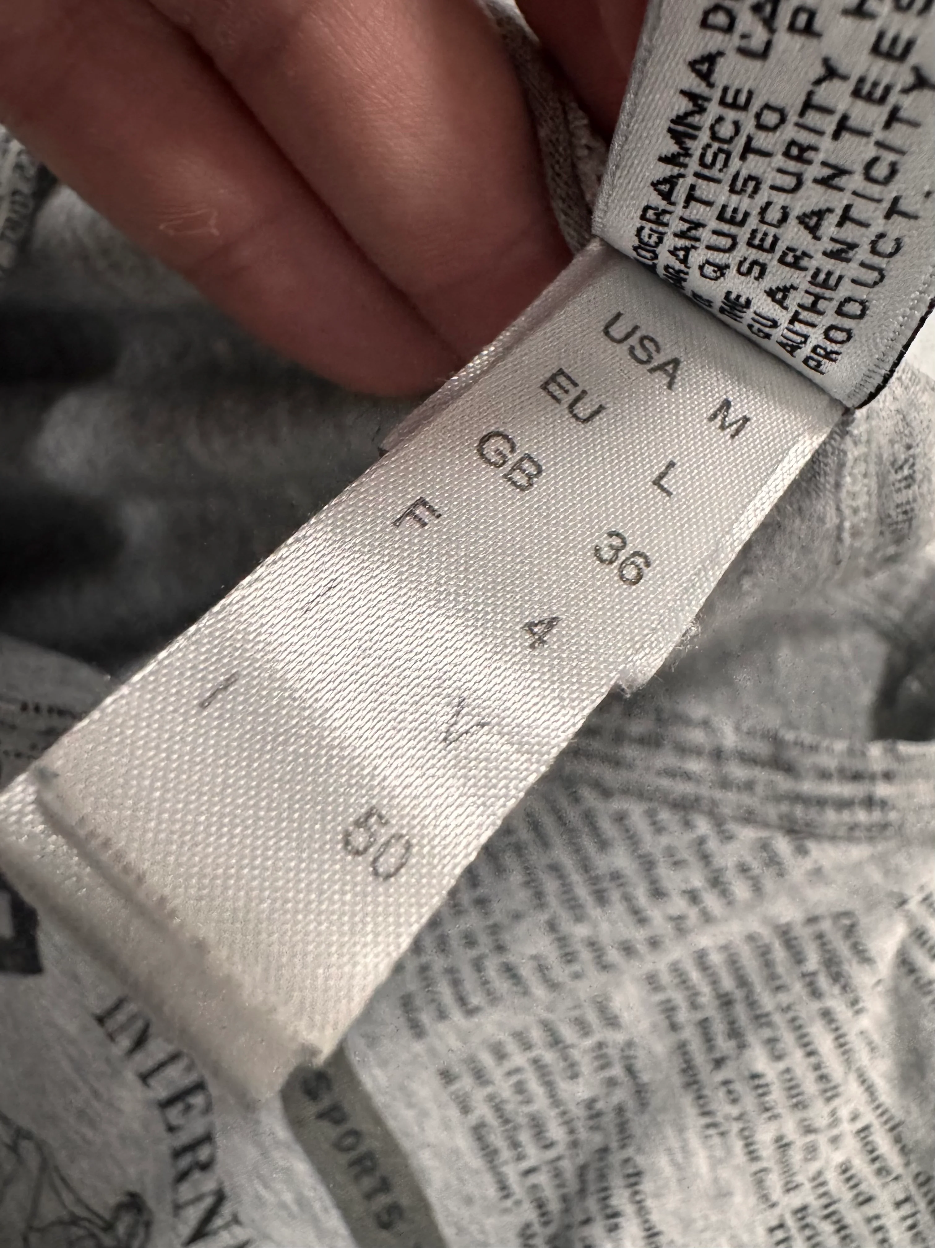 2000s John Galliano Newspaper Grey Longsleeves - Image 5
