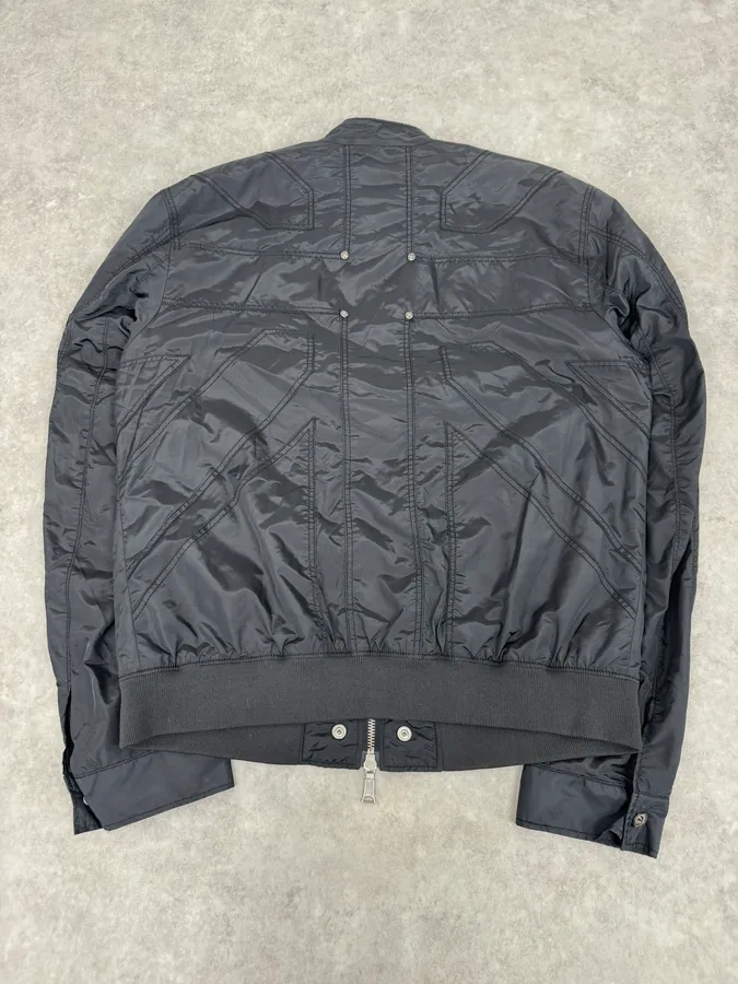 2000s John Richmond Black UK Flag Bomber Jacket - Image 2