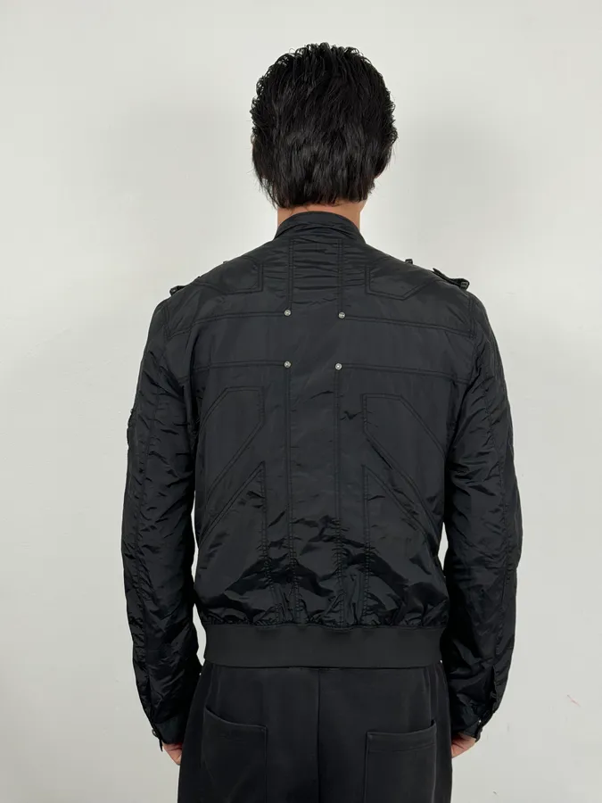 2000s John Richmond Black UK Flag Bomber Jacket - Image 3