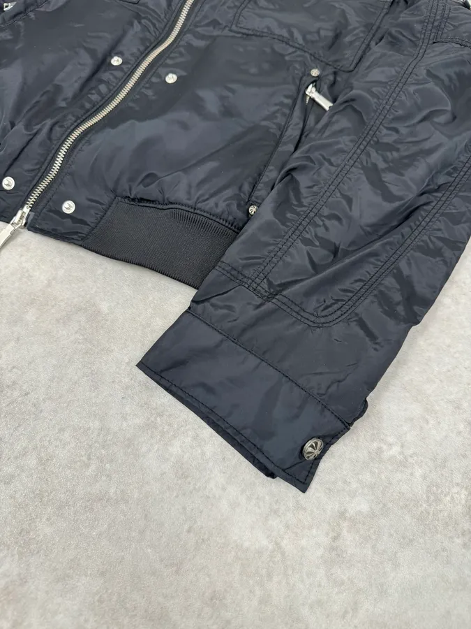 2000s John Richmond Black UK Flag Bomber Jacket - Image 7