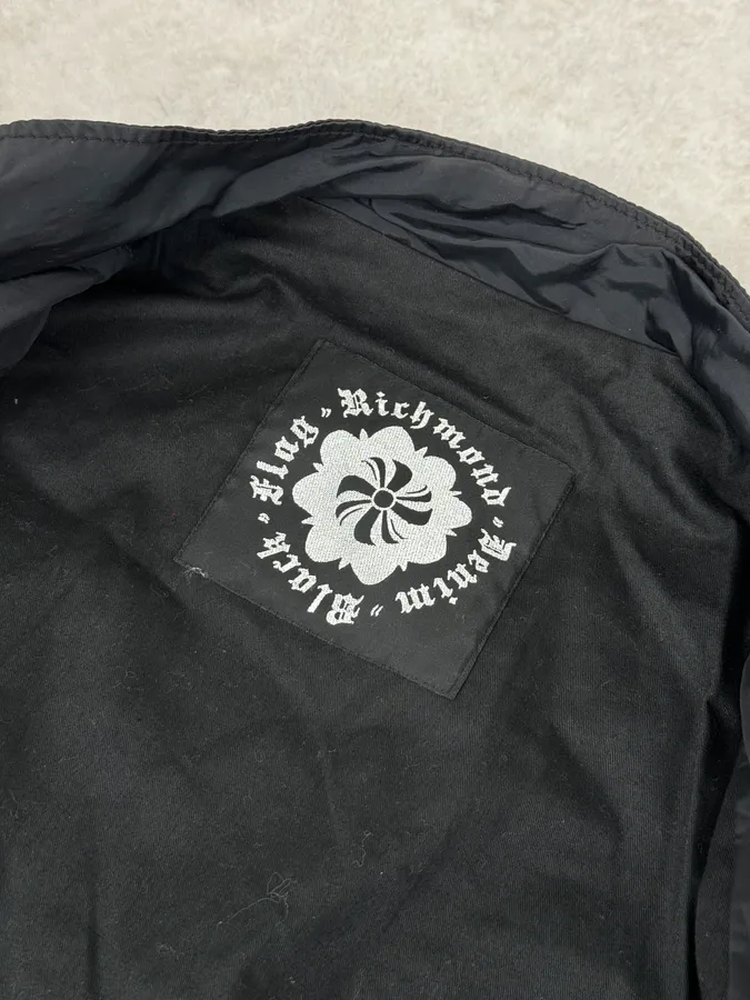 2000s John Richmond Black UK Flag Bomber Jacket - Image 9