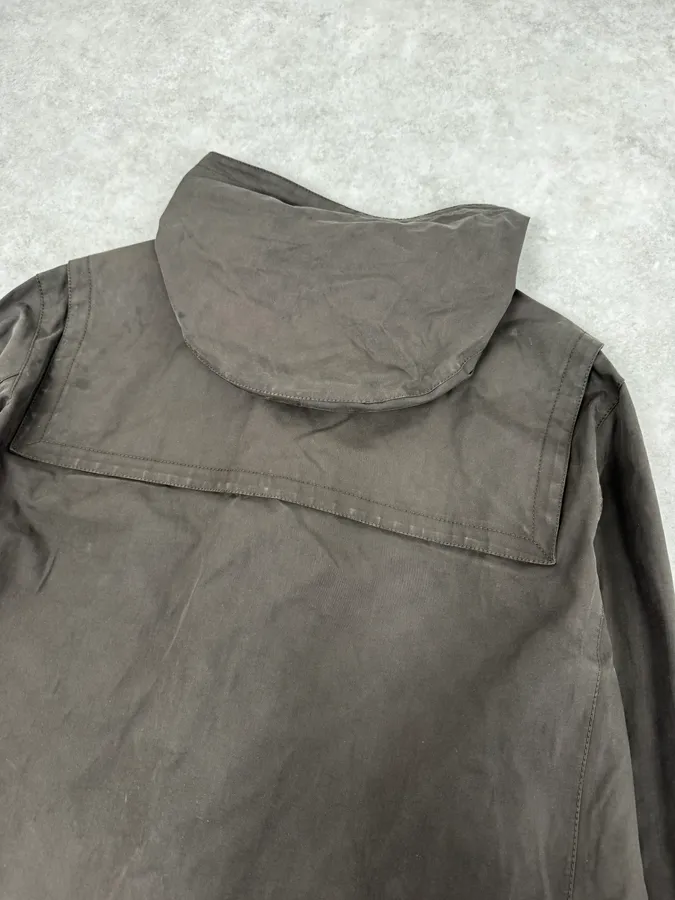 2000s Louis Vuitton Khaki Green Trench Monogrammed HoodedJacket - Image 7