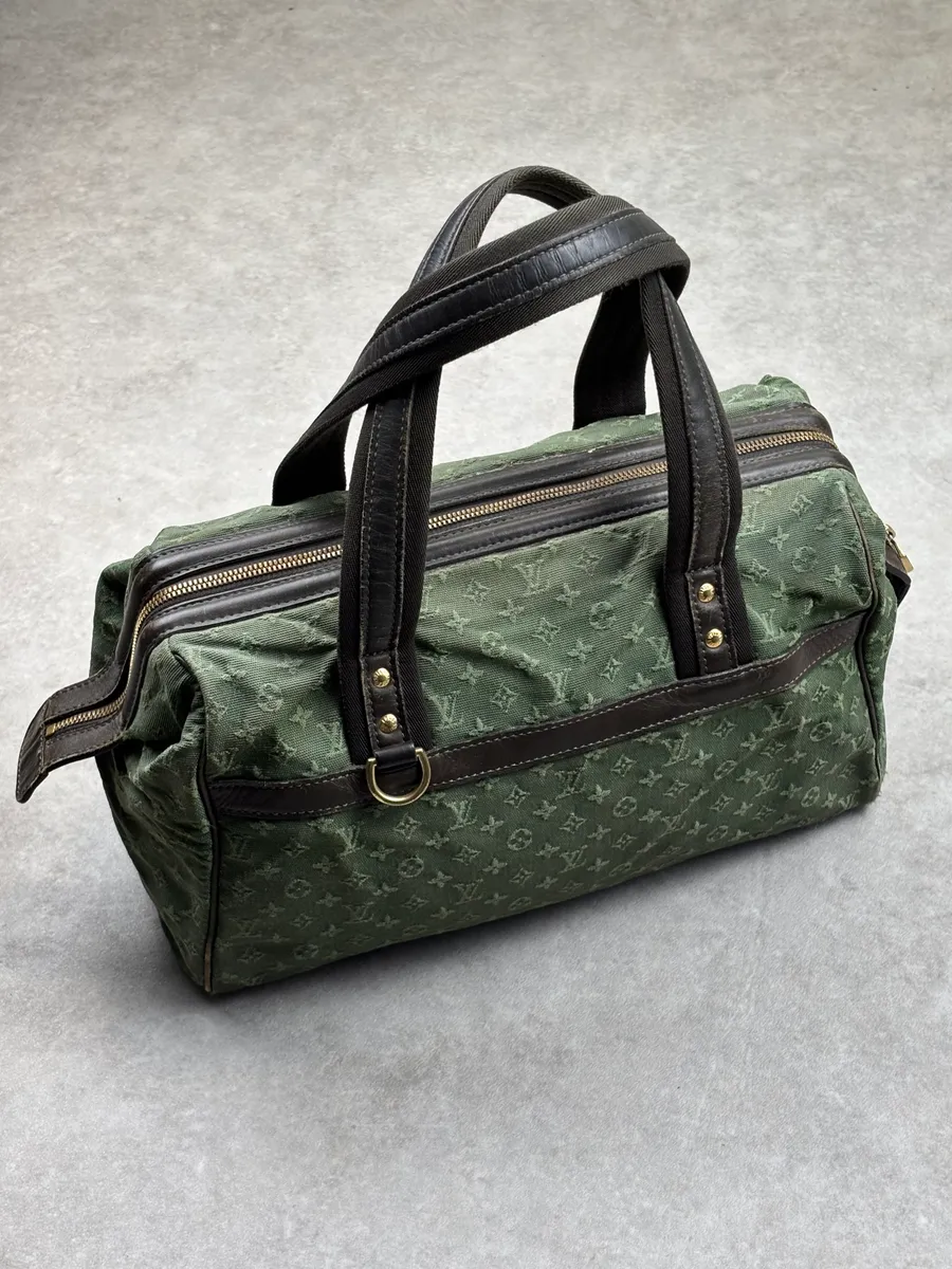 2000s Louis Vuitton Olive Monogram Josephine Canvas Handle Bag