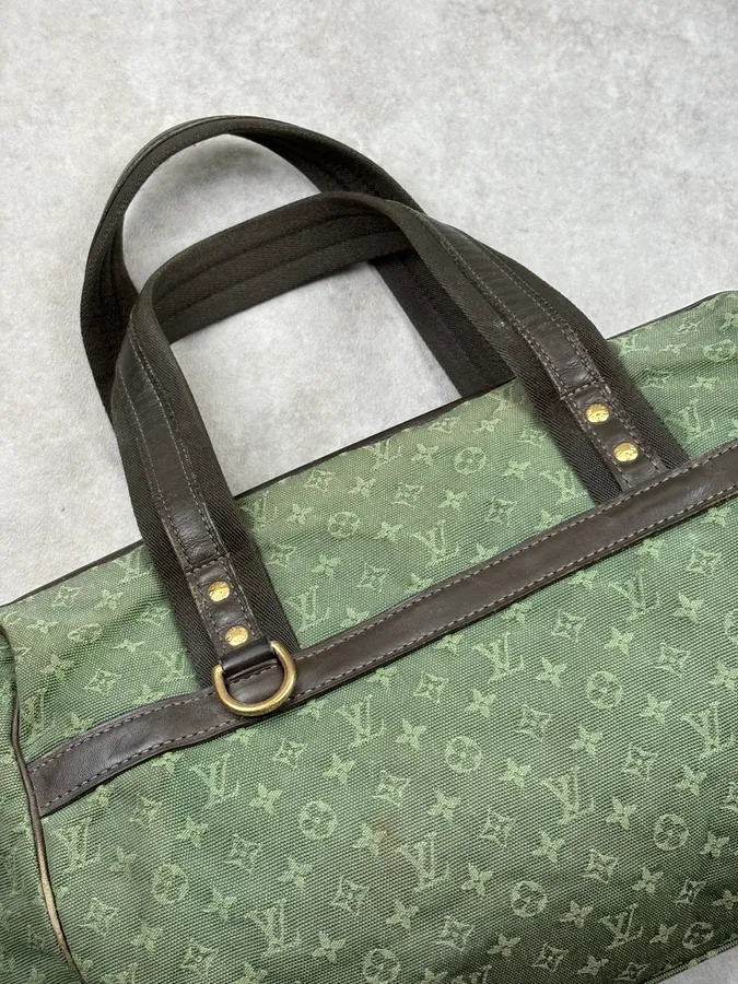 2000s Louis Vuitton Olive Monogram Josephine Canvas Handle Bag - Image 12