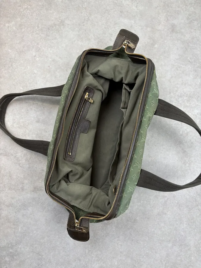 2000s Louis Vuitton Olive Monogram Josephine Canvas Handle Bag - Image 14
