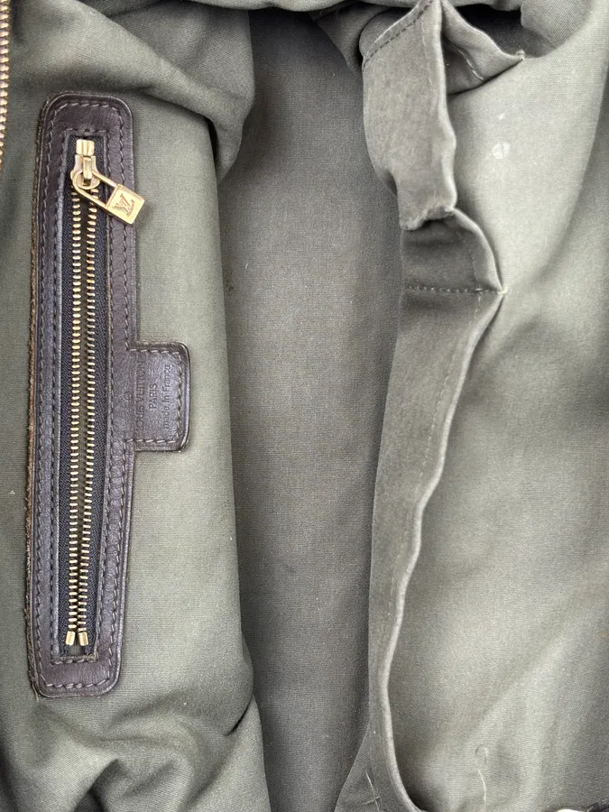 2000s Louis Vuitton Olive Monogram Josephine Canvas Handle Bag - Image 16