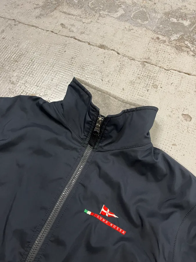 2000s Luna Rossa Fleece Lining Navy Jacket - Image 5