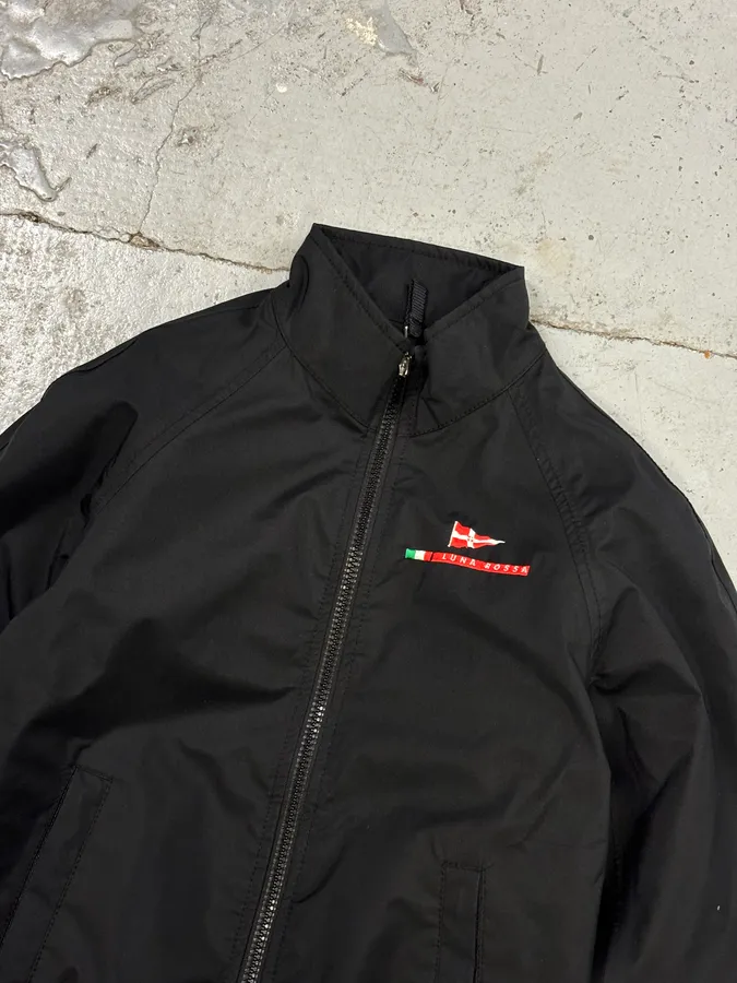 2000s Luna Rossa Navy Nylon Embroidered Logo Light Jacket - Image 4