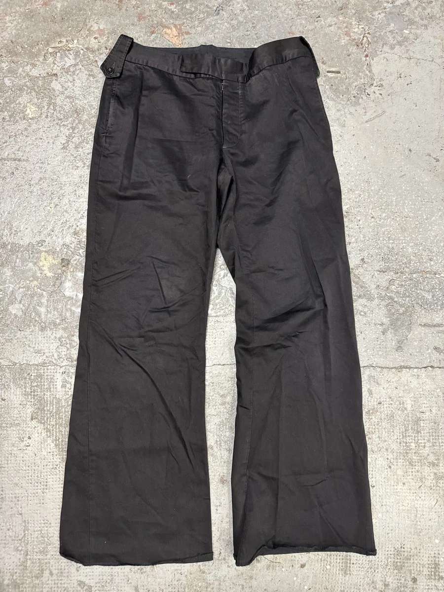 2000s Maison Martin Margiela Black Relaxed Soft Pants